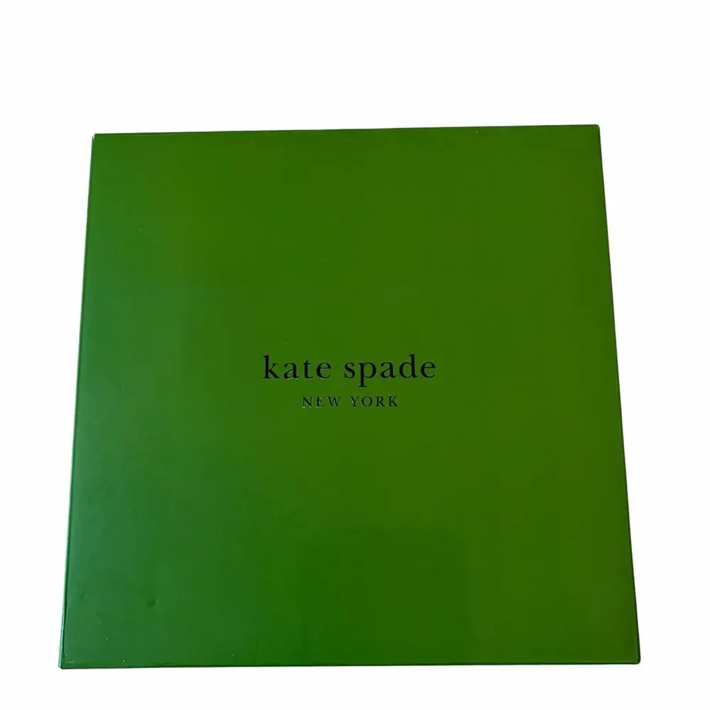 Kate Spade Make It Pop Pink Serving Bowl with Contrasting Red Rim 11in NEW